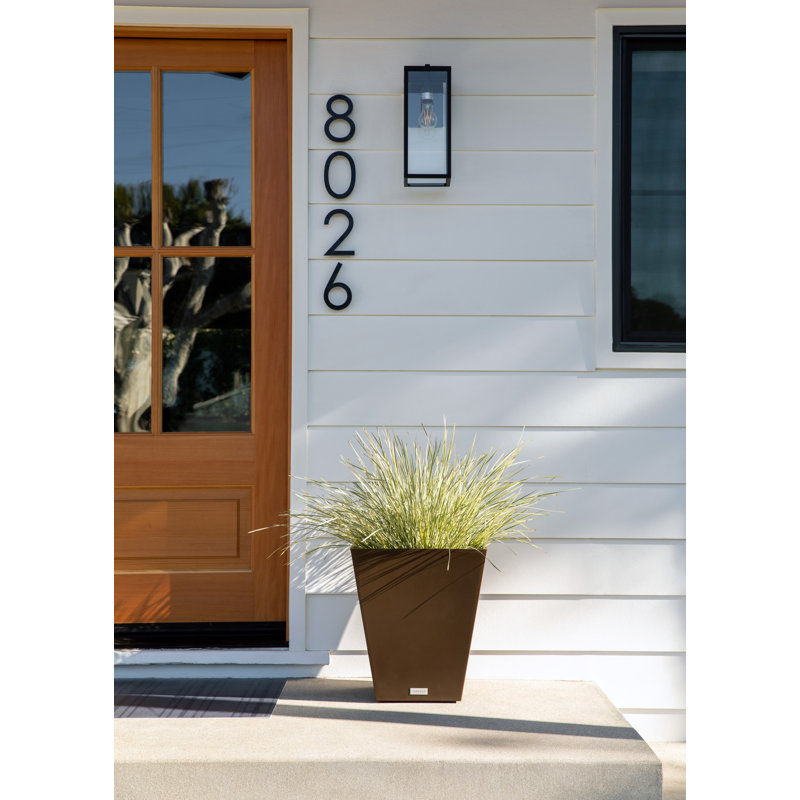Nobleton Espresso Square 19" Outdoor-Indoor Modern Planter