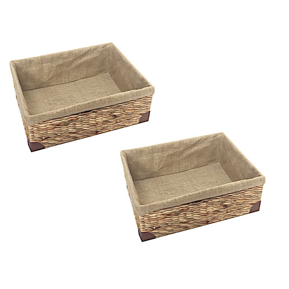 Wicker 2 Piece Basket Set