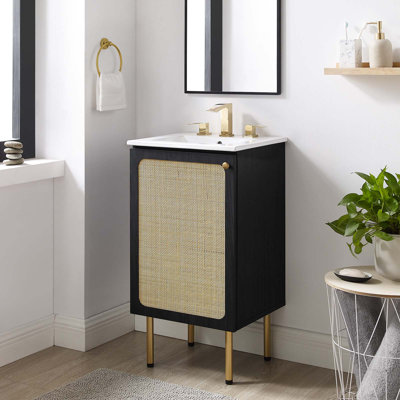 Base de meuble-lavabo simple 17 po. Modway