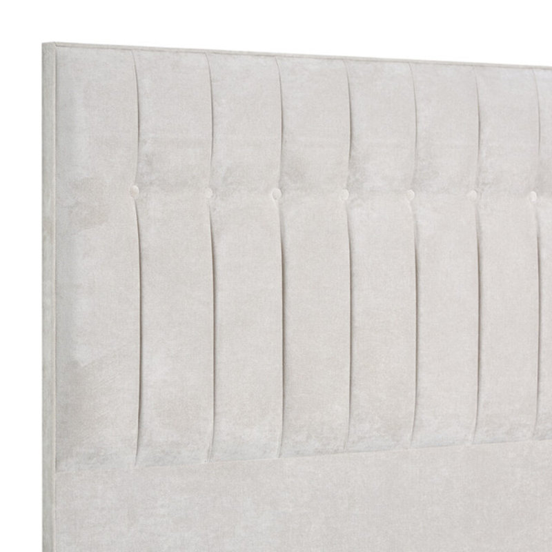 Robbins Upholstered Headboard, Small Double (4'), Kensington, Pearl