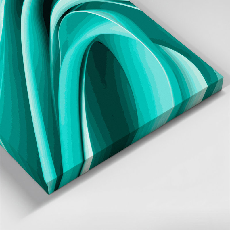 Gradient Abstract 13 Blue Canvas Wall Art, 11" H x 14" W