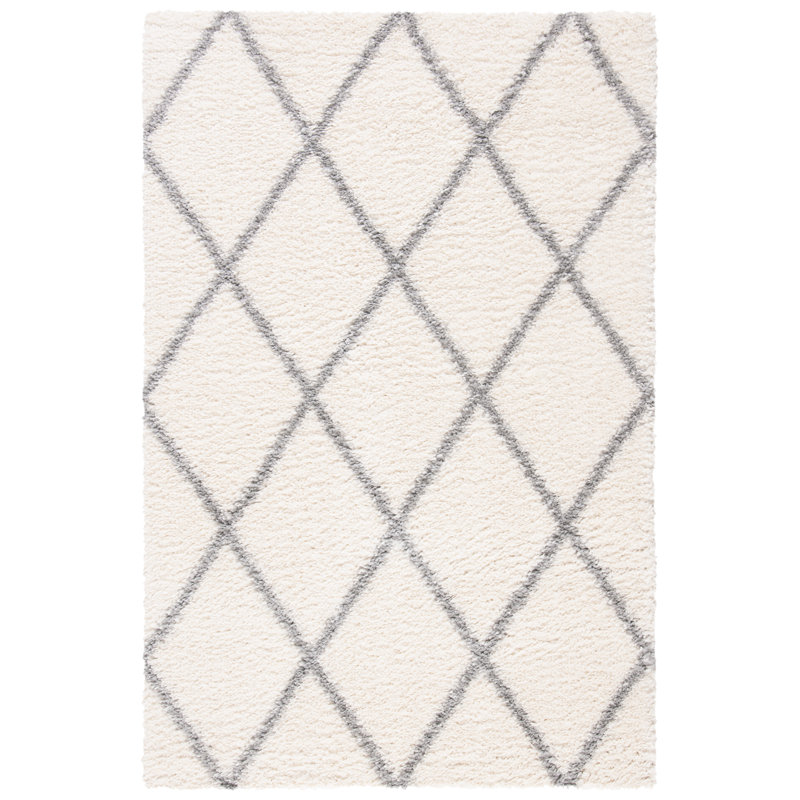 Dubay Shag Performance Geometric Rug, Rectangle 3' x 5'