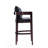 Ritz Mid-Century Modern Vegan Leather Upholstered Beech Wood Bar Stool in Black-42460885-50251494
