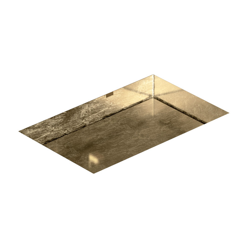 Four Lux 24'' L Bathroom Sink, Gold Leaf