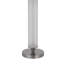 Lampe de table avec lumière DEL, abat-jour blanc, verre givré cannelé, 30 po