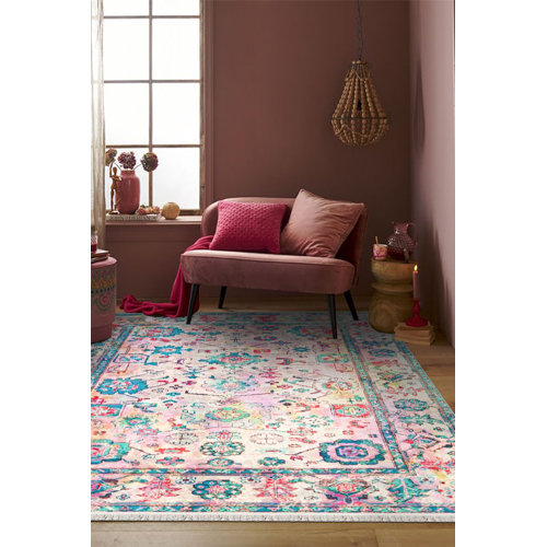 Rugpera Arba Cotton Pink Indoor/Outdoor Rug | Wayfair