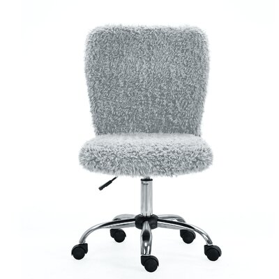 Mercer41 Hamund Faux Fur Task Chair & Reviews | Wayfair