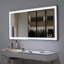 Miroir de salle de bain 48 po x 24 po à DEL avec interrupteur tactile mural réglable blanc / chaud / anti-buée avec mémoire