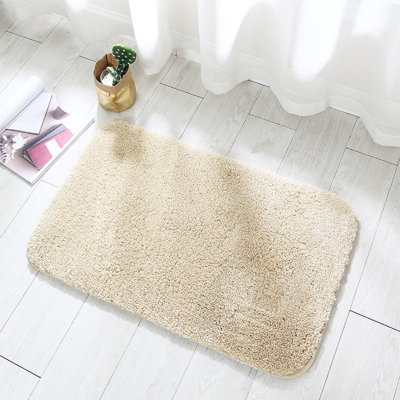 Tapis de salle de bain 23,62 po x 15,75 po, tapis de bain en chenille absorbant très doux, envers en caoutchouc à séchage rapide, tapis de bain lavables à la machine pour le plancher de la salle de bain, la baignoire et la douche, accessoires de décoration intérieure
