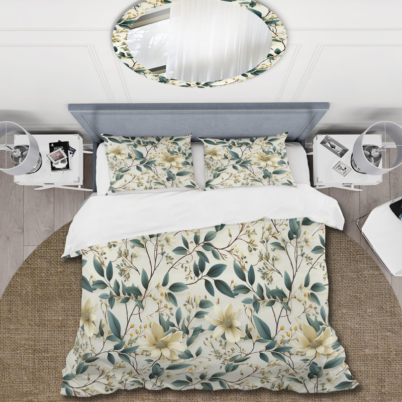 Literie Whispering Vines, Housse de couette simple + 1 taie décorative stan