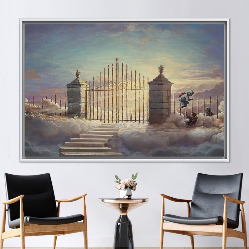 Banksy Pearly Gates, Street Wall Decor, Graffiti Wall Decor, Banksy Wall Decor, Abstract Art, Pearly Gates Children Artwork,