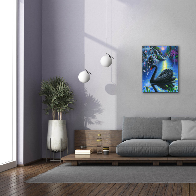 «Spring Moonlight» par Bridget Voth, H 34 po x l 26 po x P 1,5 po