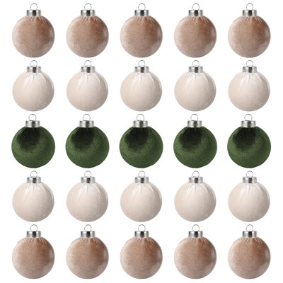 25 Pack Shatterproof Christmas Ball Ornaments