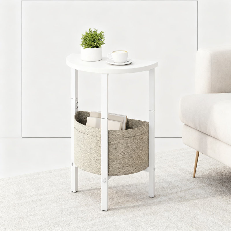 Ensemble de 2 tables de bout Modern Modern, Blanc, Blanc