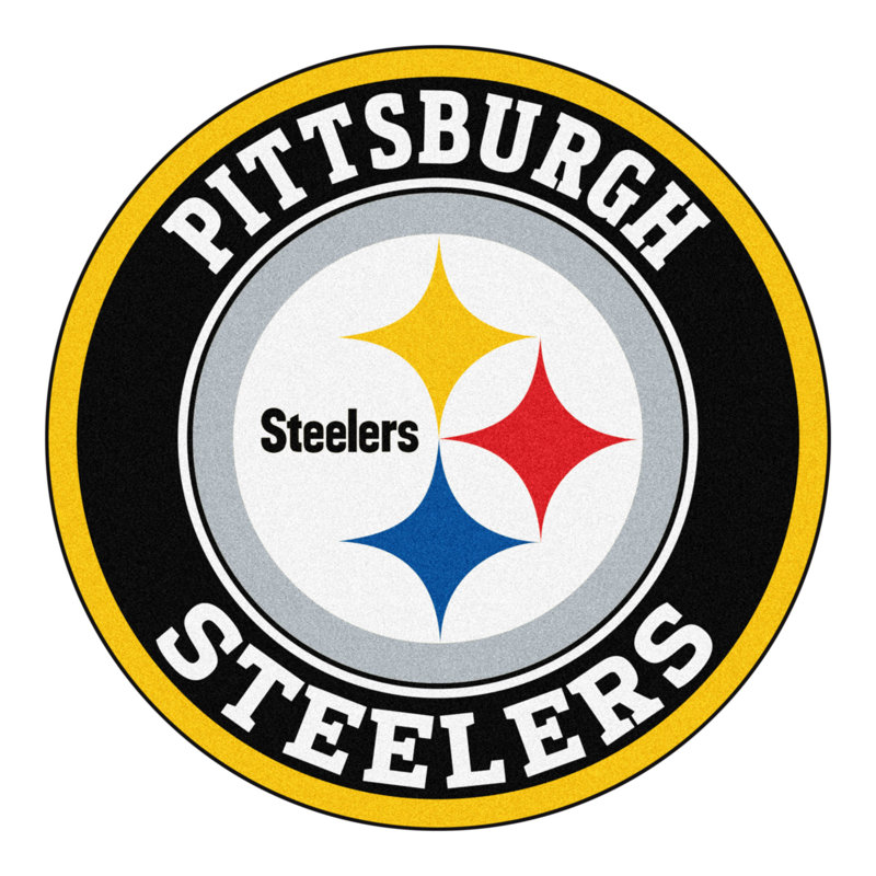 NFL Indoor Rug, Pittsburgh Steelers, Round 2'3"