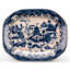 Porcelain Platter Blue and White Willow 14.5inL-1746913789