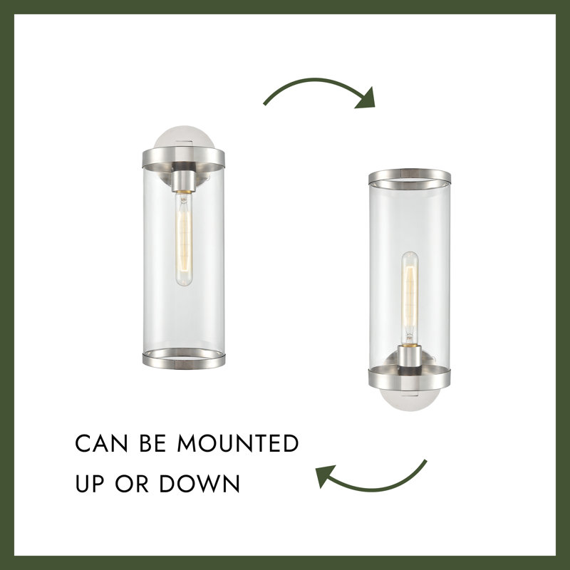 Revolve II 1 - Light Wallchiere, Natural Brass
