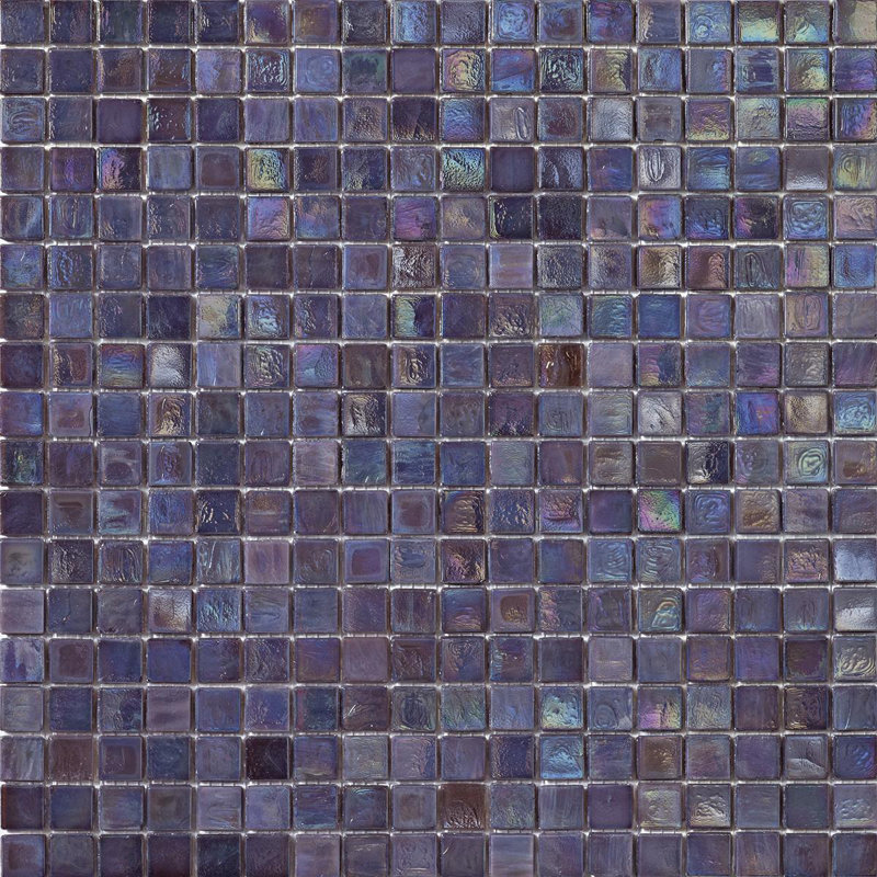 5/8" x 5/8" Iridescent Glass Mosaic, Beige