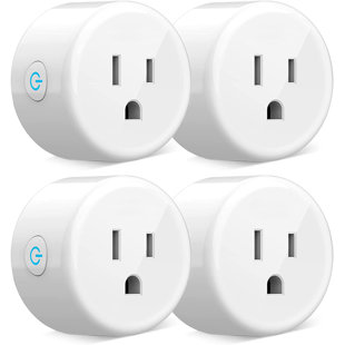 Brightech Outdoor Wi-Fi Smart Plug - Alexa, Echo, Google Home Compatible,  No Hub Required - 2 Grounded Sockets - Timer and Schedule Function - Max