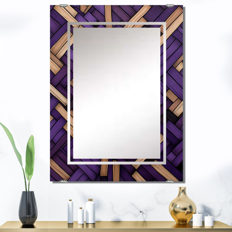 Dishner - Grand miroir mural géométrique abstrait MIR137491, 40 po x 30 po