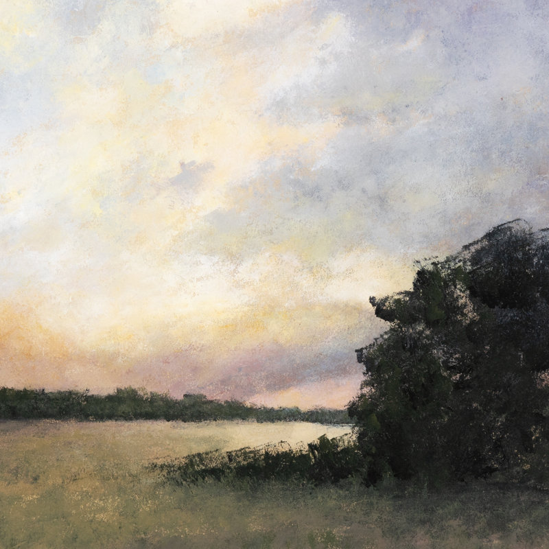 Golden Day's End Painting by Aileen Fitzgerald, 30" H x 40" W