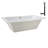 72'' x 36'' Acrylic Soaking Drop-In Bathtub, Drain Included-97544519