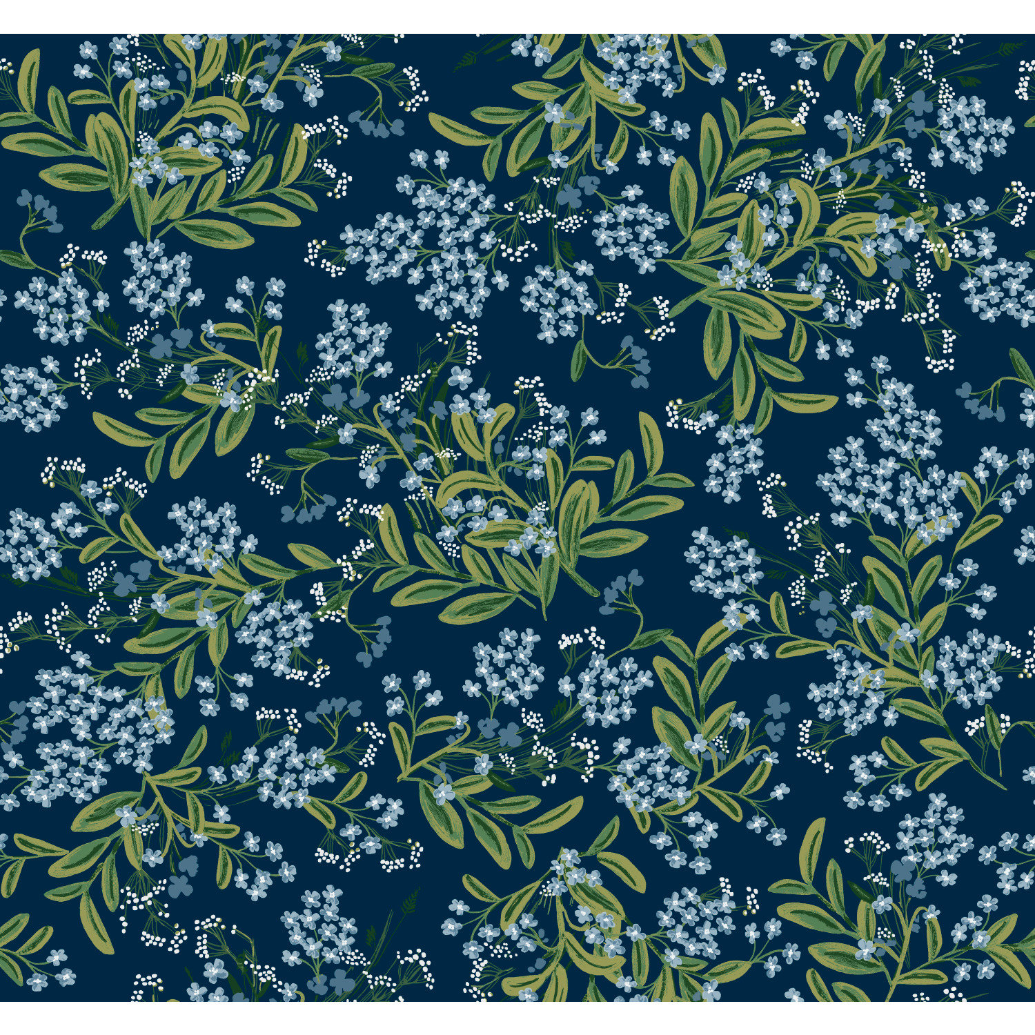 Cornflower Wallpaper Double Roll, Purple/Green