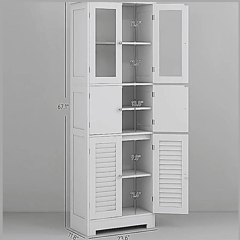 Armoire autoportante pour vestibule, armoire de rangement et armoire de cuisine