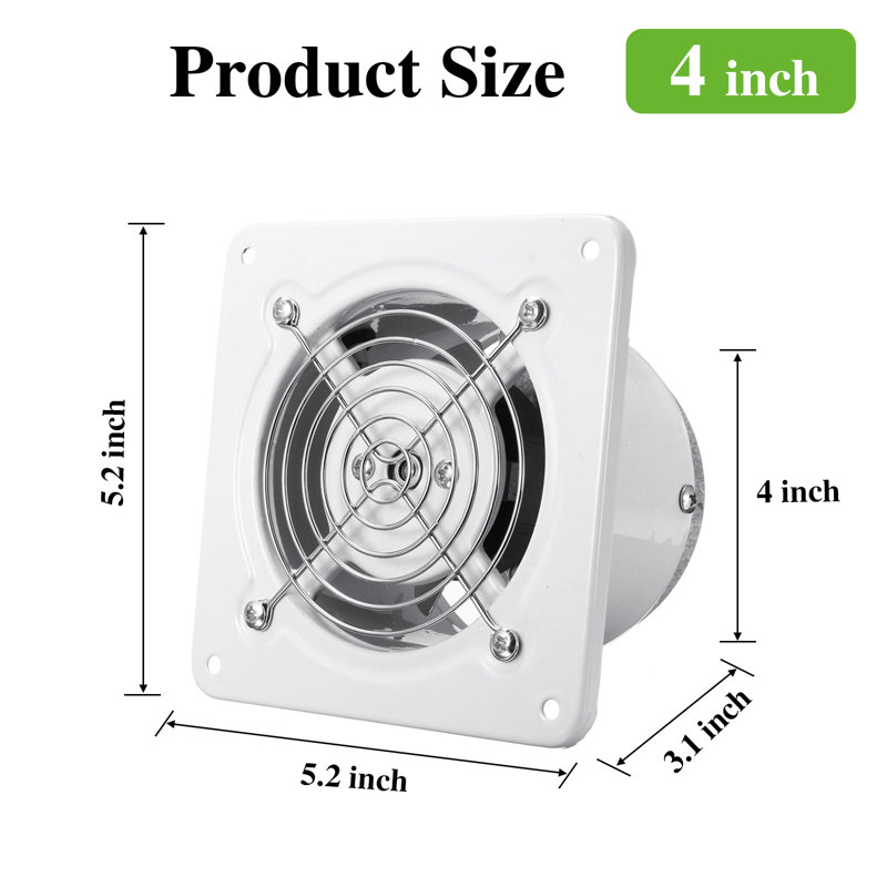 118 CFM Bathroom Fan, White