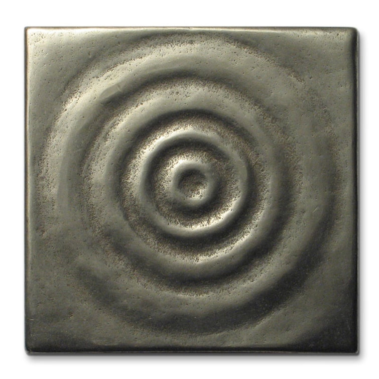 Water 3" x 3" Metal Decorative Tile Insert