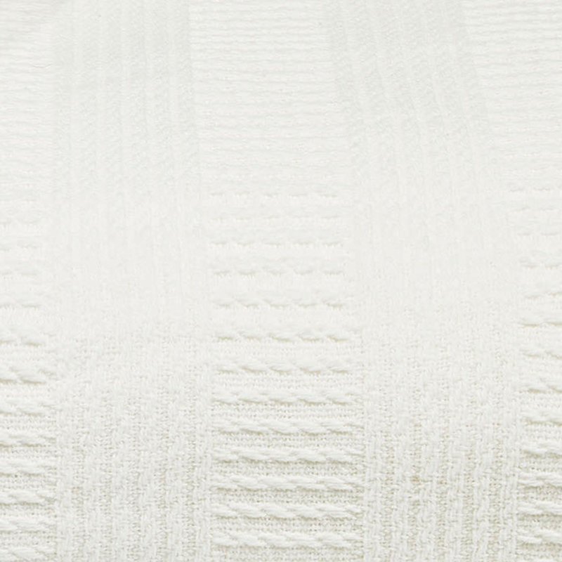 Nautica Rope Stripe Cotton Blanket, Queen, 	White