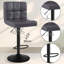 Deristin Swivel Upholstered Adjustable Height Counter Stool with Metal Frame-674344492