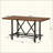 6 Person Counter Height Dining Table, Industrial Rustic Wooden Top Dining Table with Sturdy Metal Legs & Footrest for Home Kitchen Dining Room-611951715