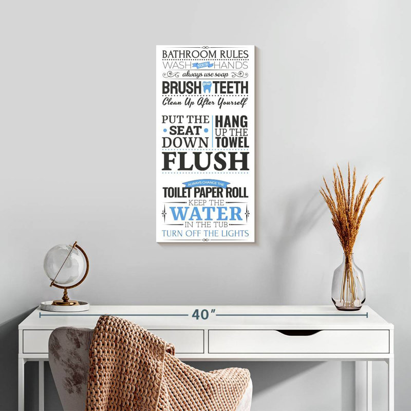 Plaque murale pour salle de bain, H 24 po x l 12 po
