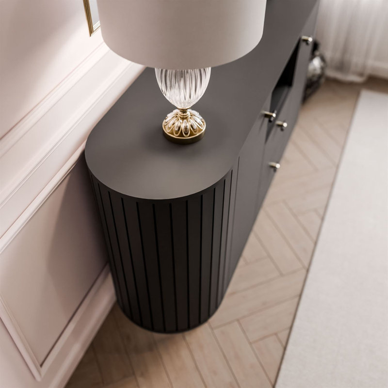 150cm Sideboard, Black