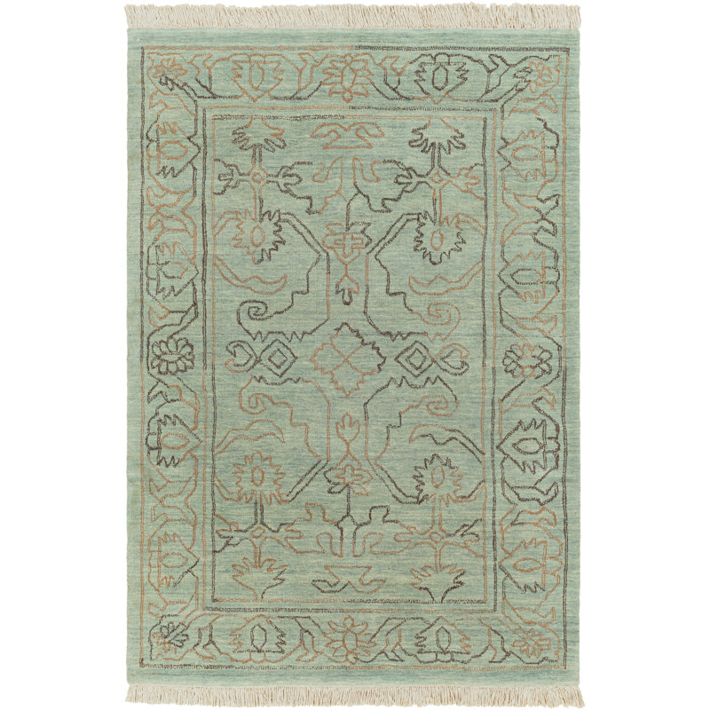 Wilmington Wool Oriental Area Rug, Rectangle 6' x 9'