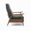 Fauteuil inclinable à accoudoirs en bois