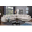 Canapé modulaire en tissu 141,5 po Chenille-412282876