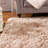 Diller Light Brown Faux Sheepskin Fur Machine Washable Shag Fluffy Area Rug-925448451