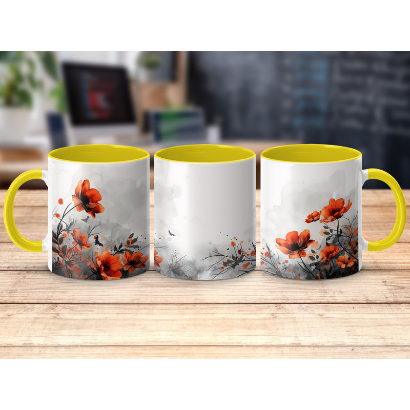 Ceramic Coffee Mug, Yellow