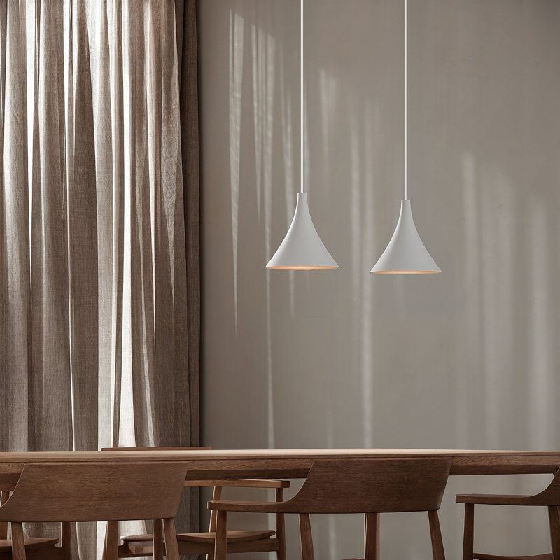 Gota Pendant Light, Snow, White, 20" H x 9.84" W x 9.84" D