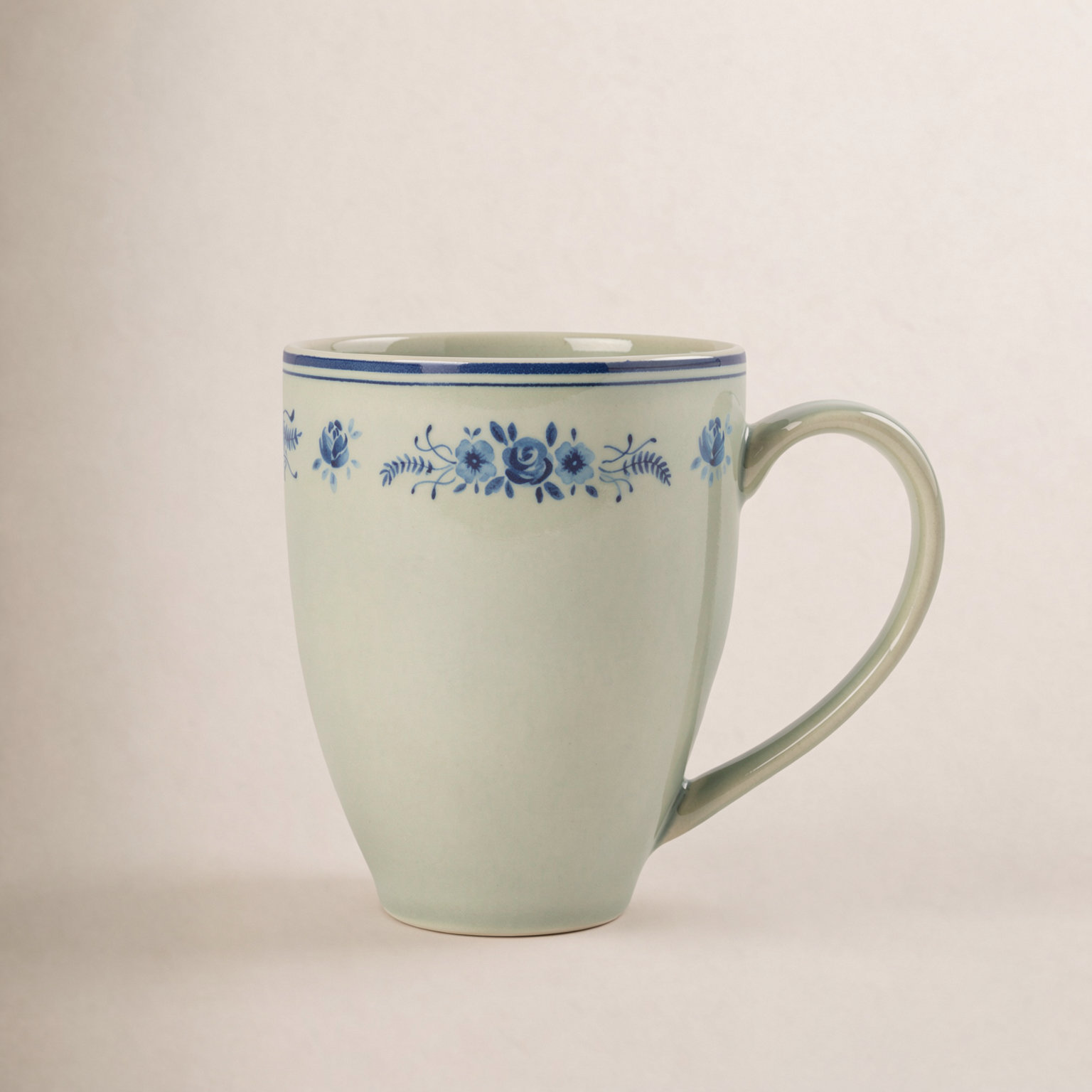 Vila Mug, Blue/Olive