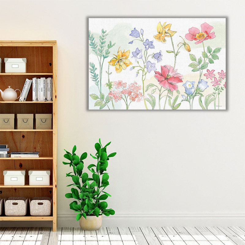 Peaceful Petals VI - reproduction d'art sur toile, H 20 po x l 30 po