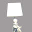 Lampe de table clown moderne en résine 21,2 pouces avec support pour téléphone - Éclairage décoratif fantaisiste pour chambre à coucher, salon ou chambre d'enfant, blanc-471881108-471881112