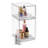 Sorbus Acrylic Storage Containers - 2 Pack, 4.4” and 7.6” Stackable Storage Bins Set for Bathroom Organization - Clear Acrylic Storage Drawer Organizers - Makeup Organizer Case with Pull-Out Drawers