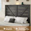 Tête de lit pour grand lit, cadre de lit plateforme en bois, silencieux, aucun sommier nécessaire et outil d'assemblage facile, grand rangement sous le lit-1091733332-1091733355