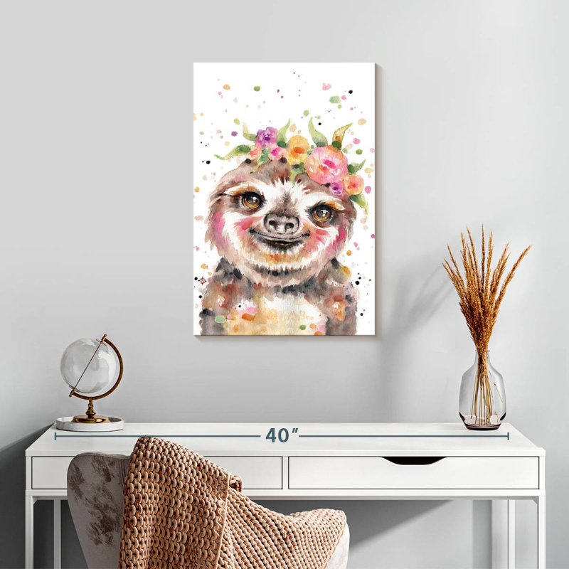 Brampt Little Sloth, 24" H x 16" W