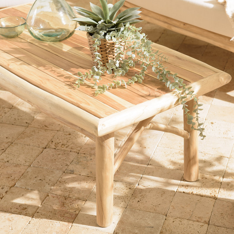 Zech Solid Wood Four Leg Coffee Table