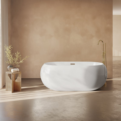 Plaisir® 63" Freestanding Soaking Bathtub