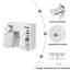 Ensemble de meuble-lavabo 36 po avec lavabo, une armoire et six tiroirs